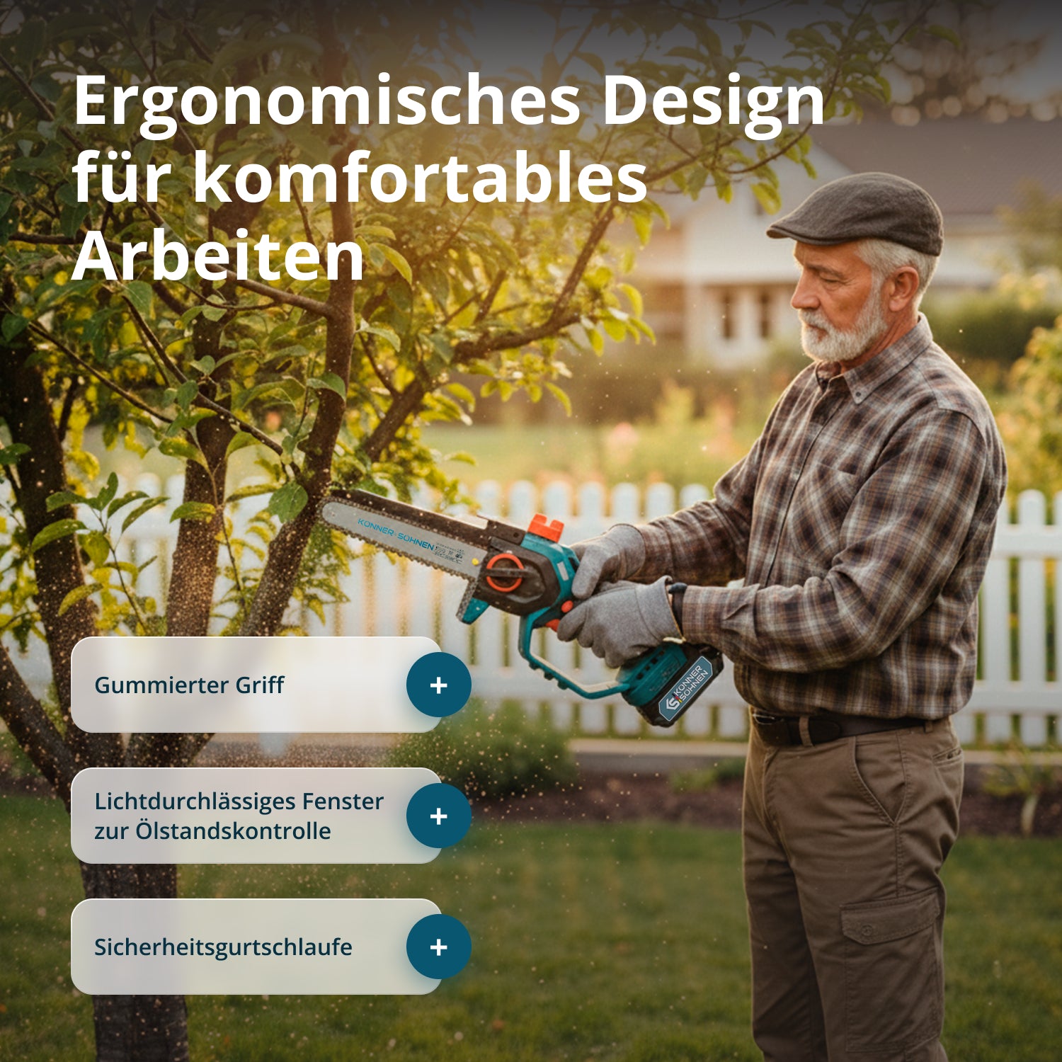 Snoerloze Mini Kettingzaag KS MCS20V-8