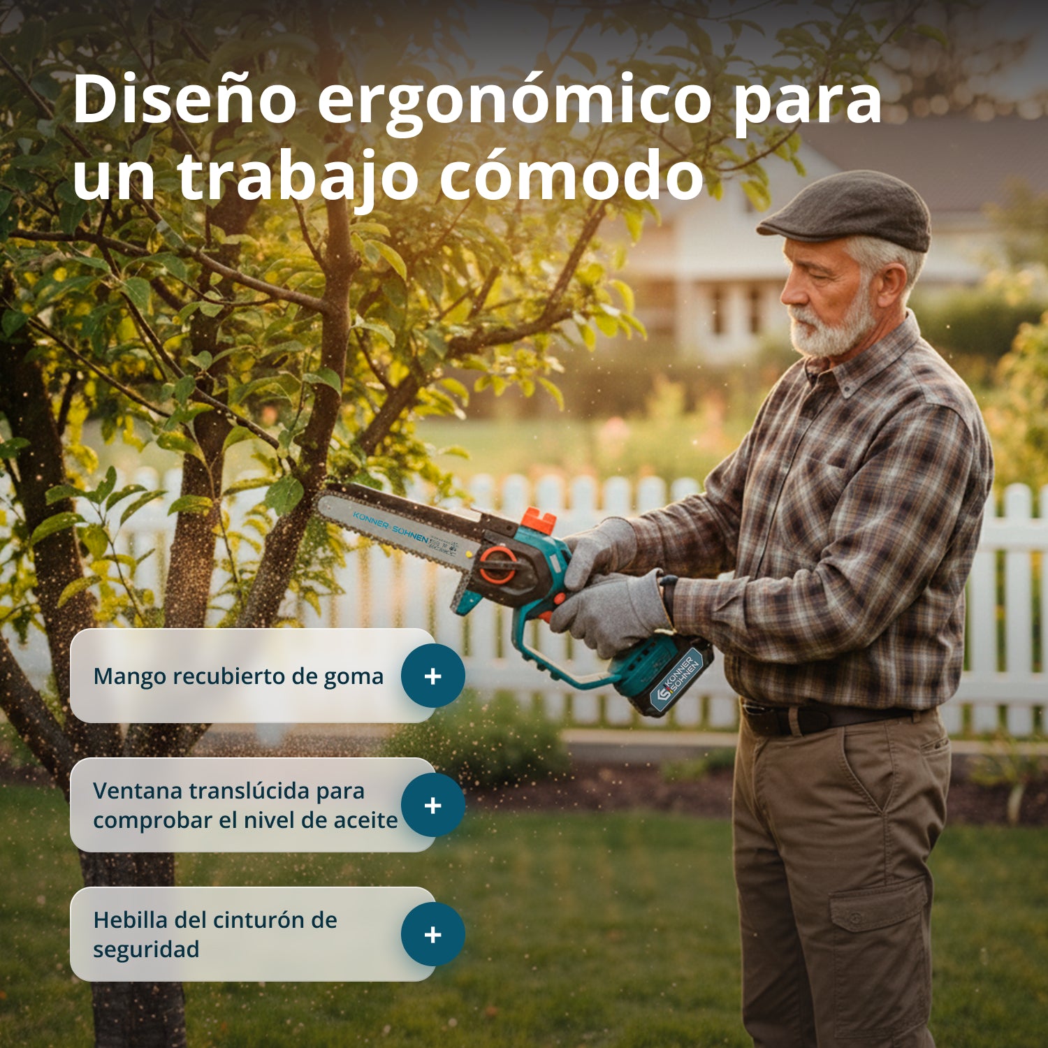 Snoerloze Mini Kettingzaag KS MCS20V-8