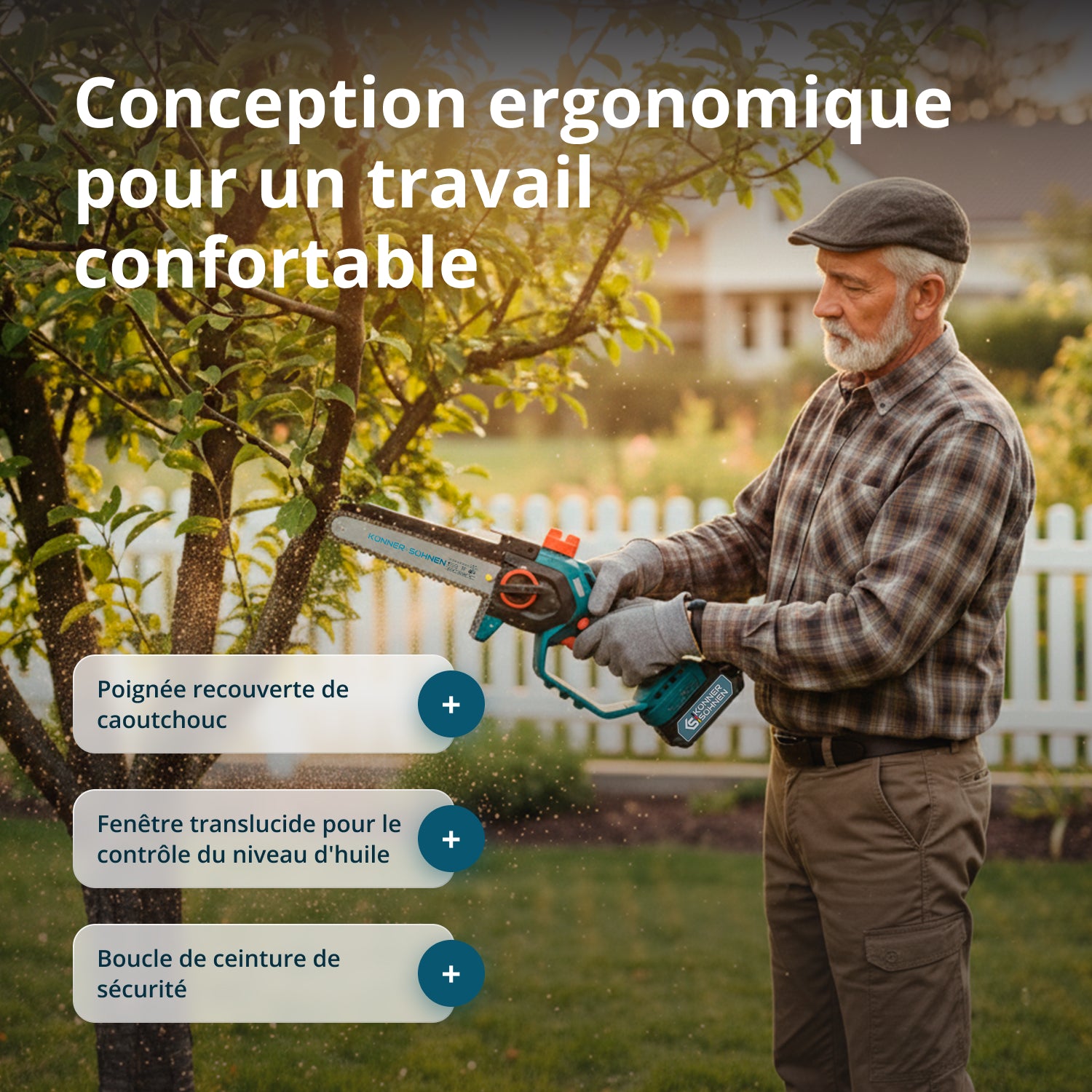 Snoerloze Mini Kettingzaag KS MCS20V-8