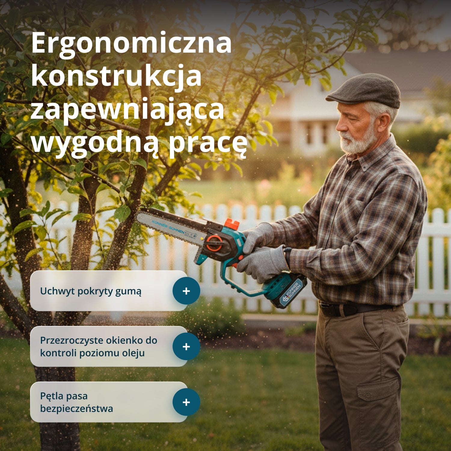 Vezeték nélküli Mini Láncfűrész KS MCS20V-8