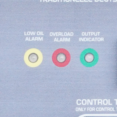 Monitoring of all important operating parameters