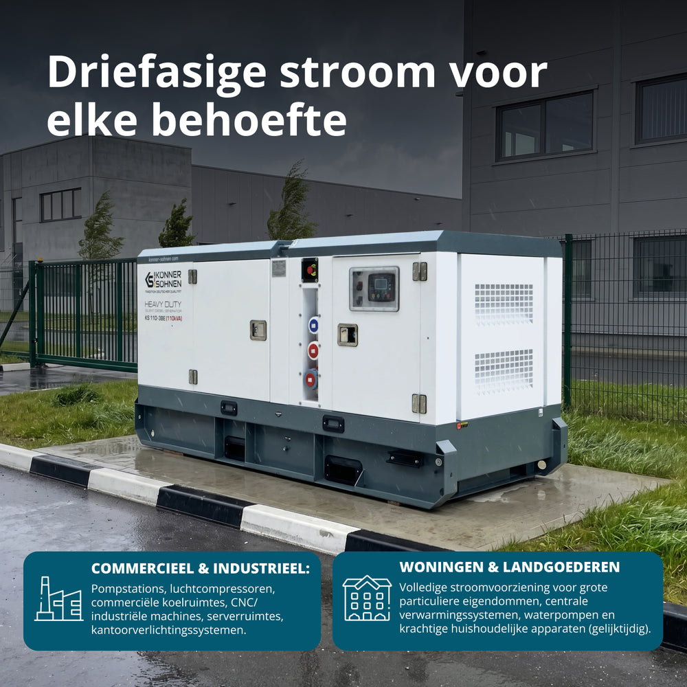 Tre-faset dieselkraftværk KS 110-3BE