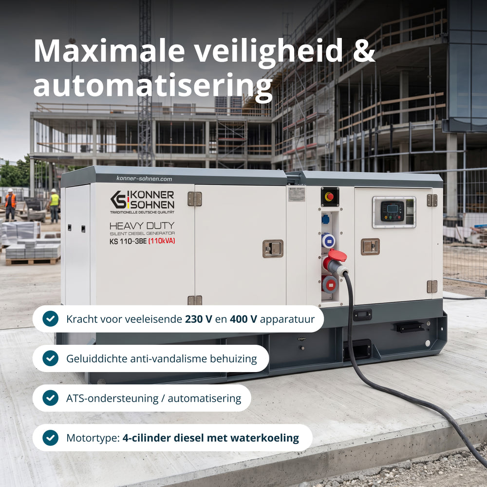 Tre-faset dieselkraftværk KS 110-3BE