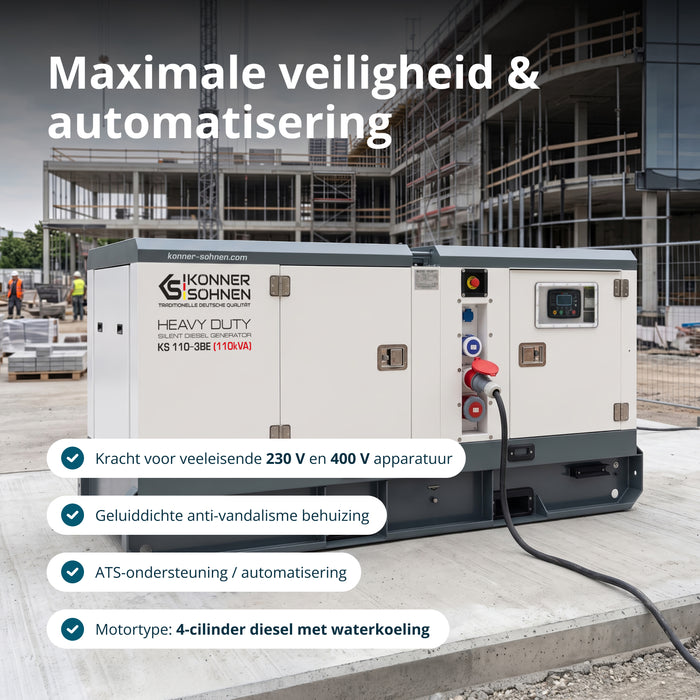 Tre-faset dieselkraftværk KS 110-3BE