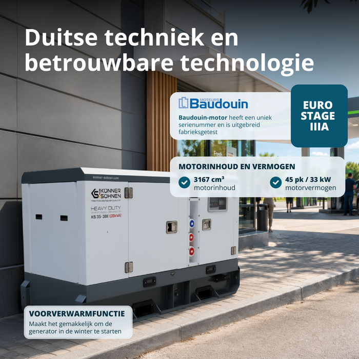 Tre-faset dieselkraftværk KS 35-3BE
