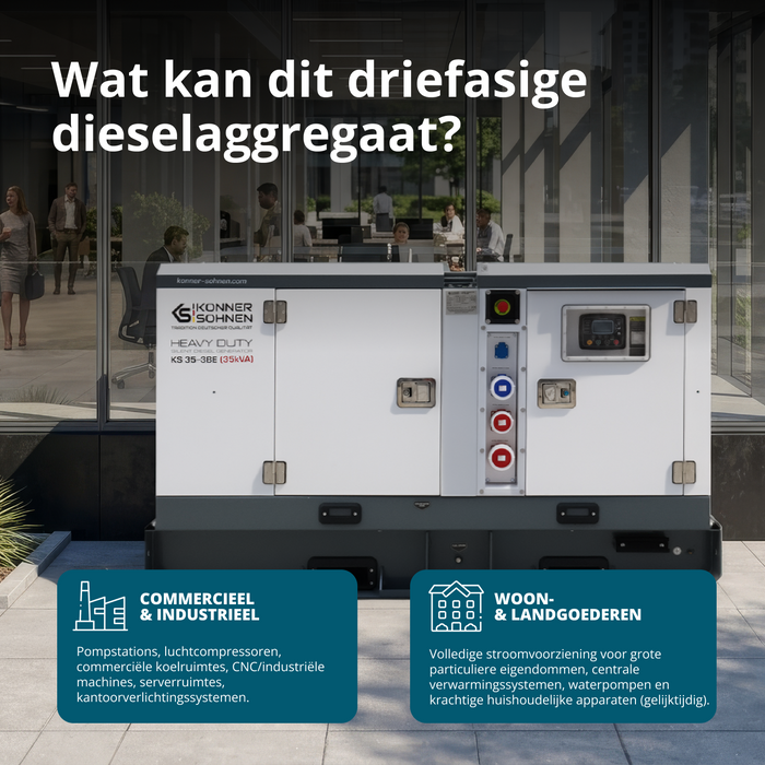 Tre-faset dieselkraftværk KS 35-3BE