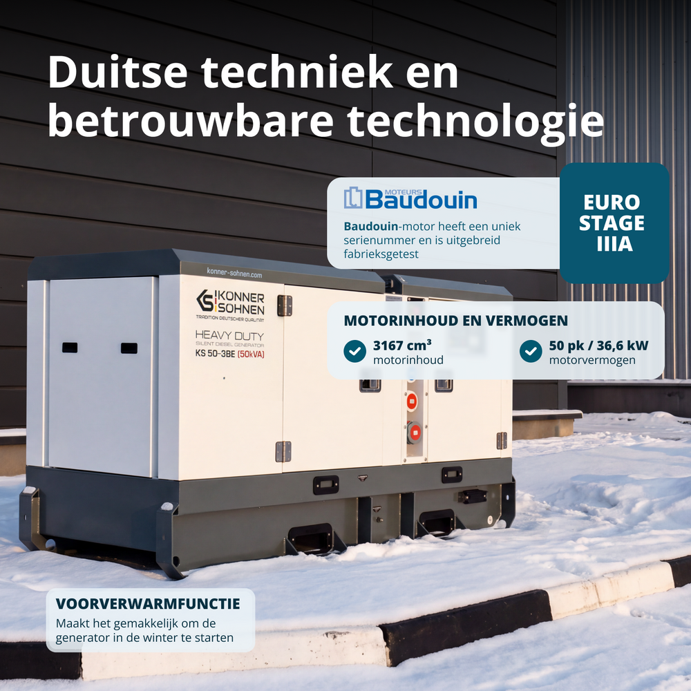 Tre-faset dieselkraftværk KS 50-3BE