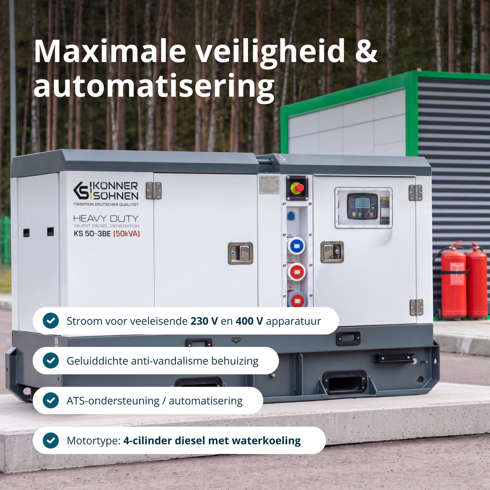 Tre-faset dieselkraftværk KS 50-3BE