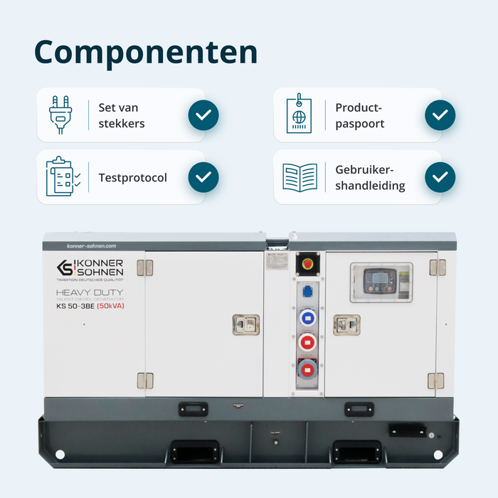 Tre-faset dieselkraftværk KS 50-3BE