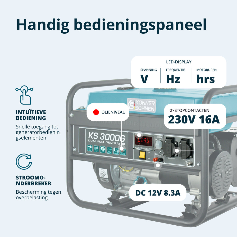 LPG/bensingenerator "Könner & Söhnen" KS 3000G