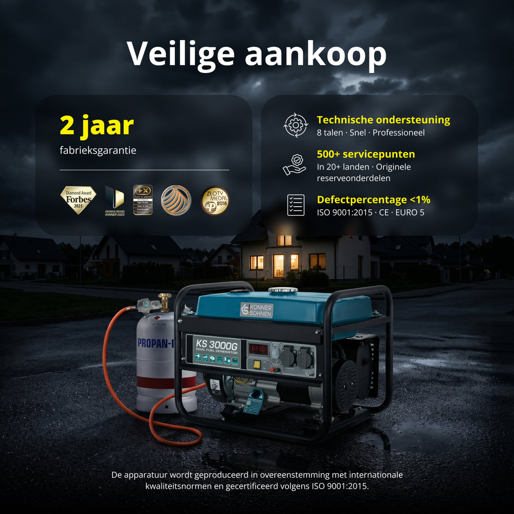 LPG/bensingenerator "Könner & Söhnen" KS 3000G
