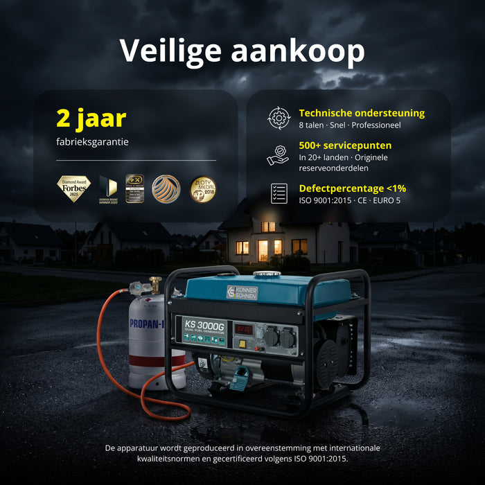 LPG/bensingenerator "Könner & Söhnen" KS 3000G