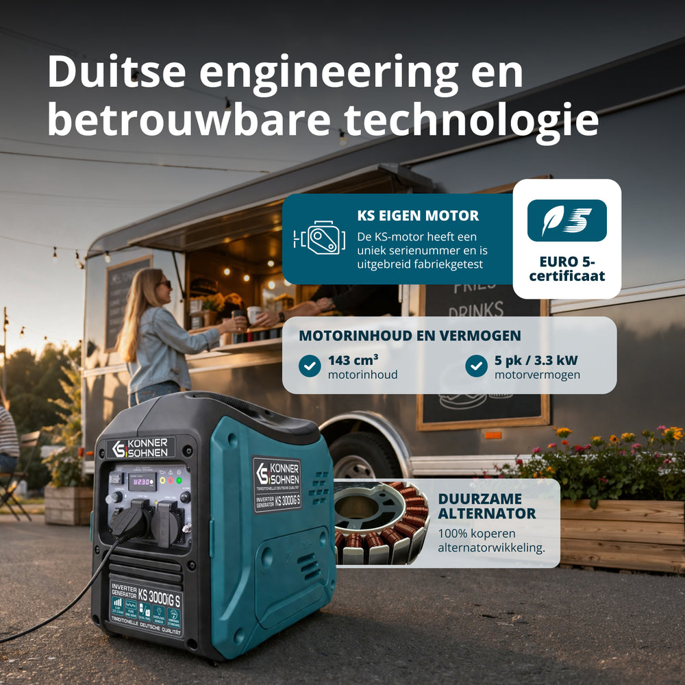 LPG/benzínový invertorový generátor KS 3000iG S