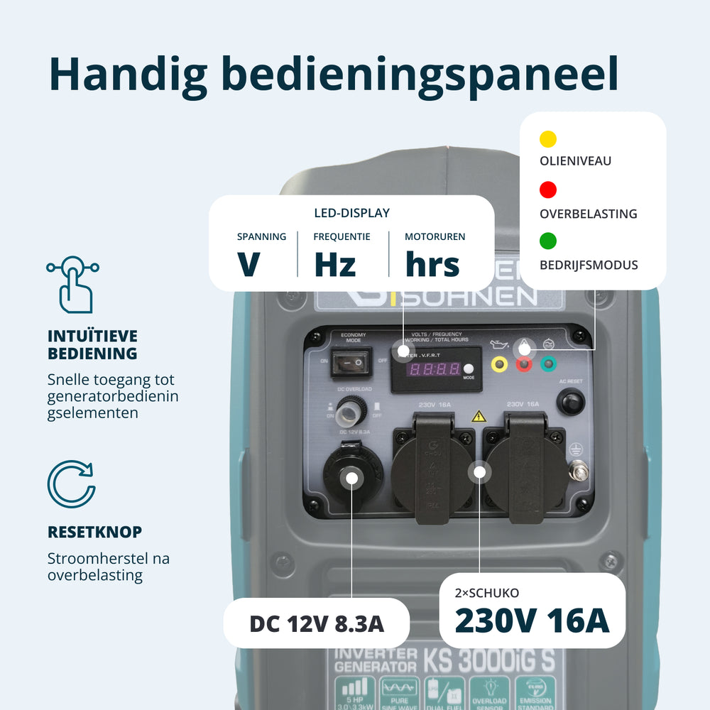 LPG/benzínový invertorový generátor KS 3000iG S