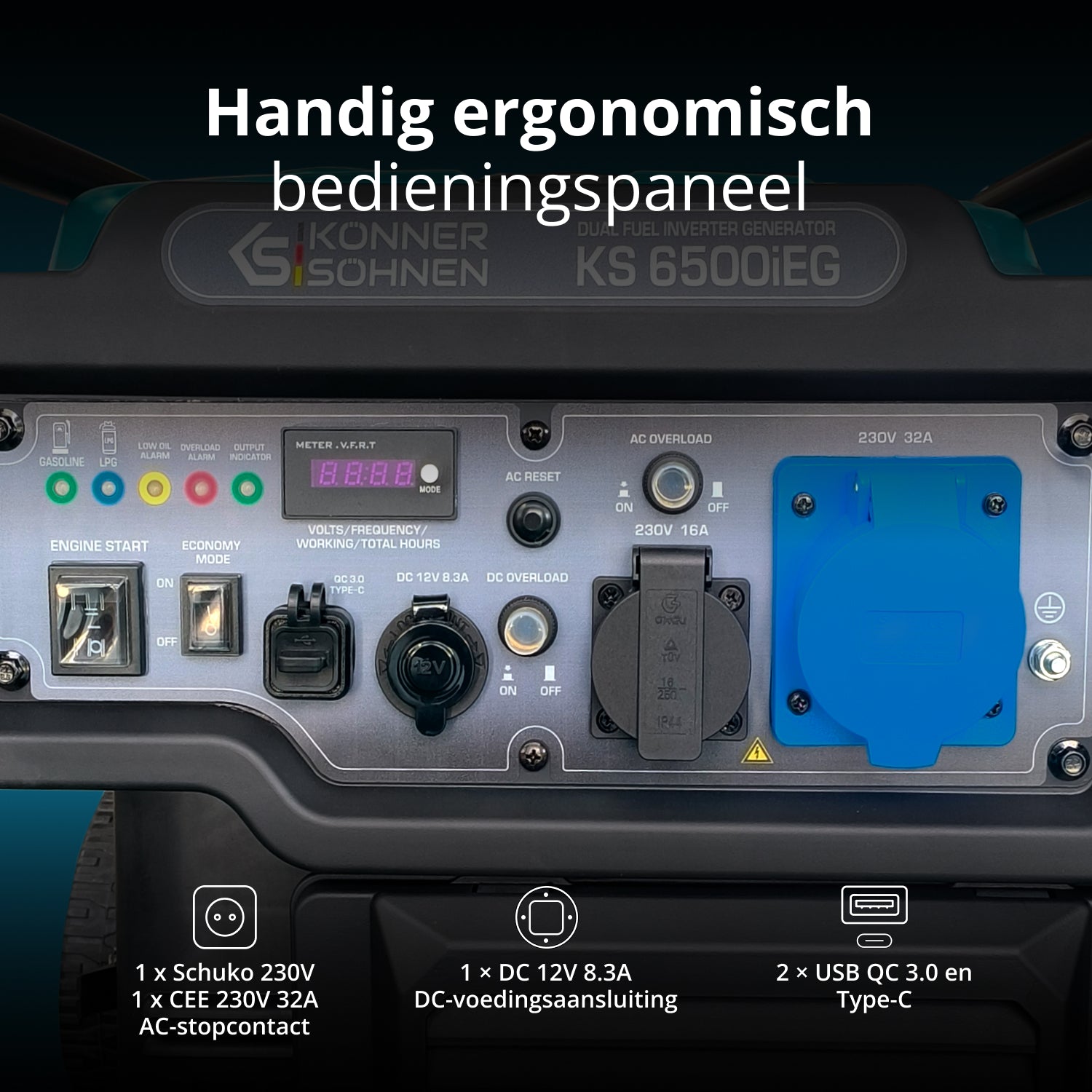 Инвертер генератор на два горива KS 6500iEG