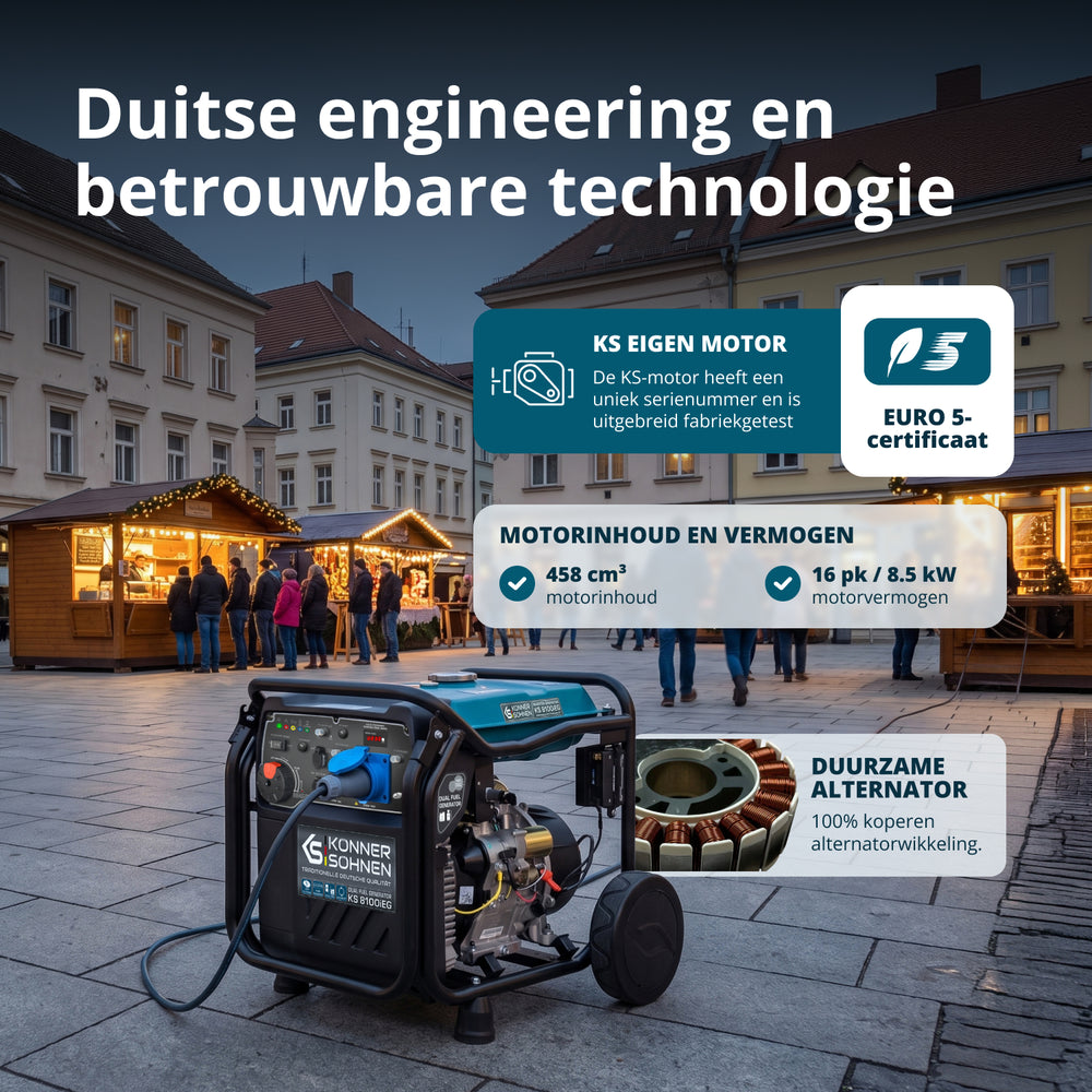 Invertorový generátor na LPG/benzín KS 8100iEG