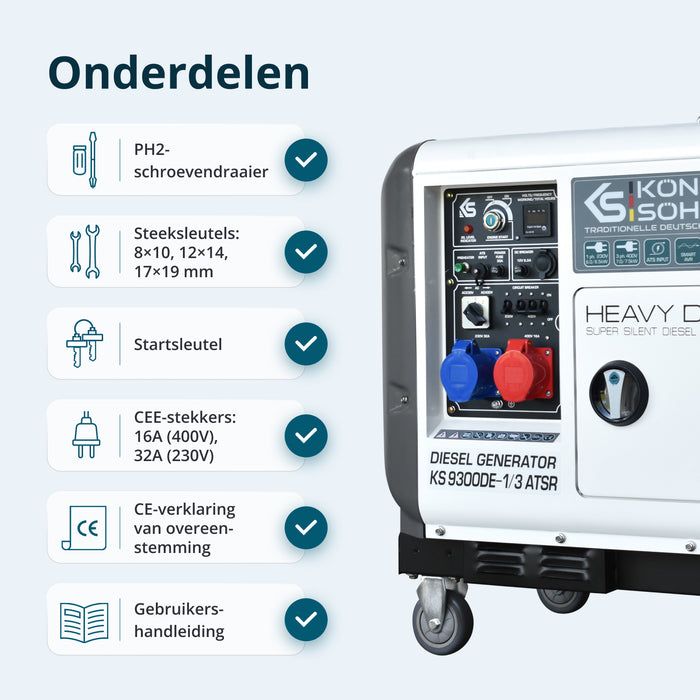 Dieselgenerator "Könner & Söhnen" KS 9300DE-1/3 ATSR (EURO V)