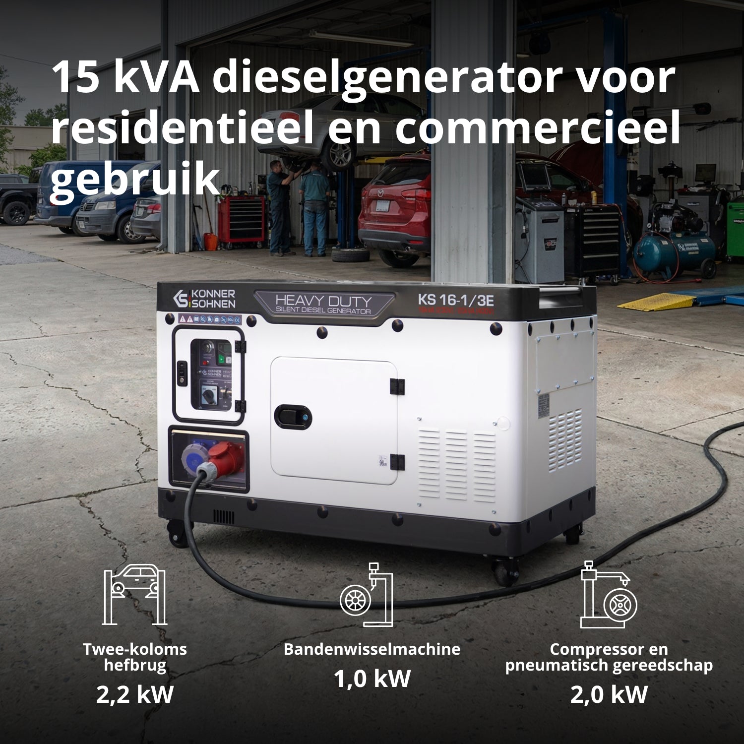 Ηλεκτροπαραγωγό Ζεύγος Diesel KS 16-1/3E