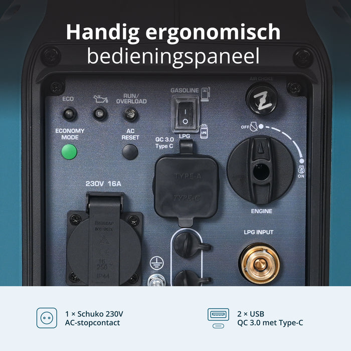 Gerador inversor (GPL/gasolina) KS 1900iG S