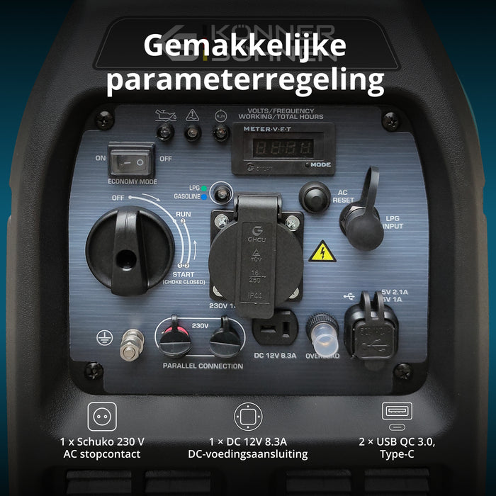 LPG/benzinski invertorski generator KS 3100iG S