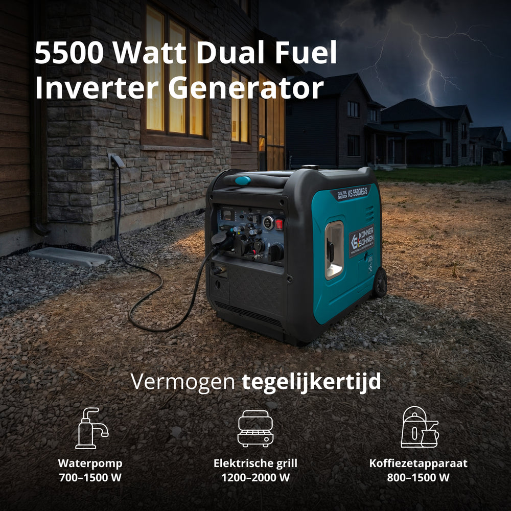 LPG/benzin inverter generator KS 5500iEG S