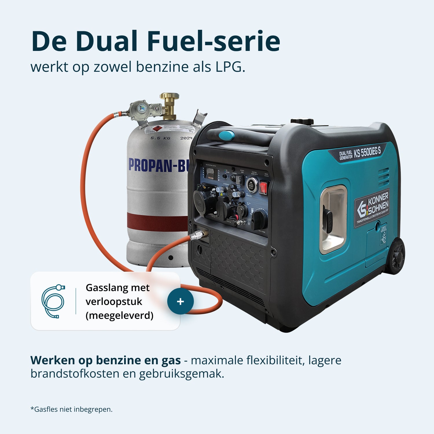 LPG/benzin inverter generator KS 5500iEG S