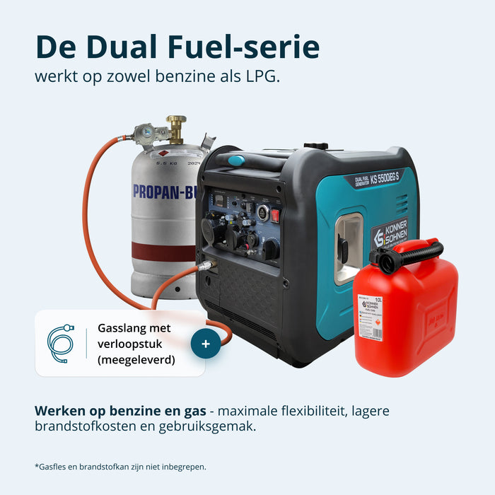 LPG/benzin inverter generator KS 5500iEG S