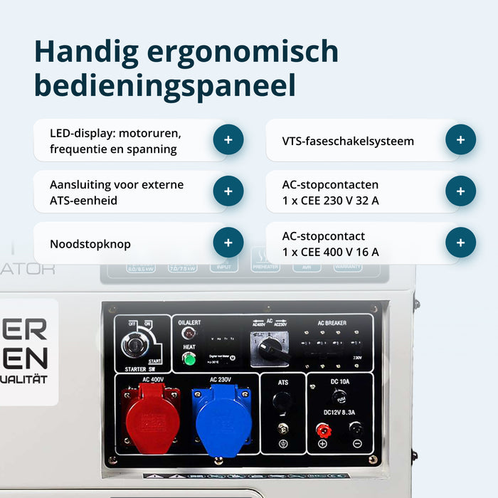 Дизелов генератор „Könner & Söhnen“ KS 9200HDES-1/3 ATSR (EURO V)