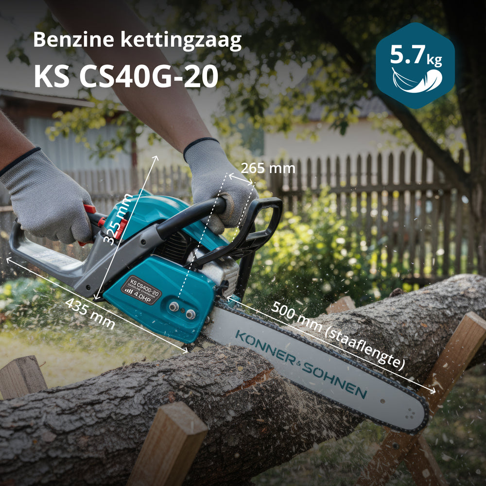 Бензинов верижен трион KS CS40G-20