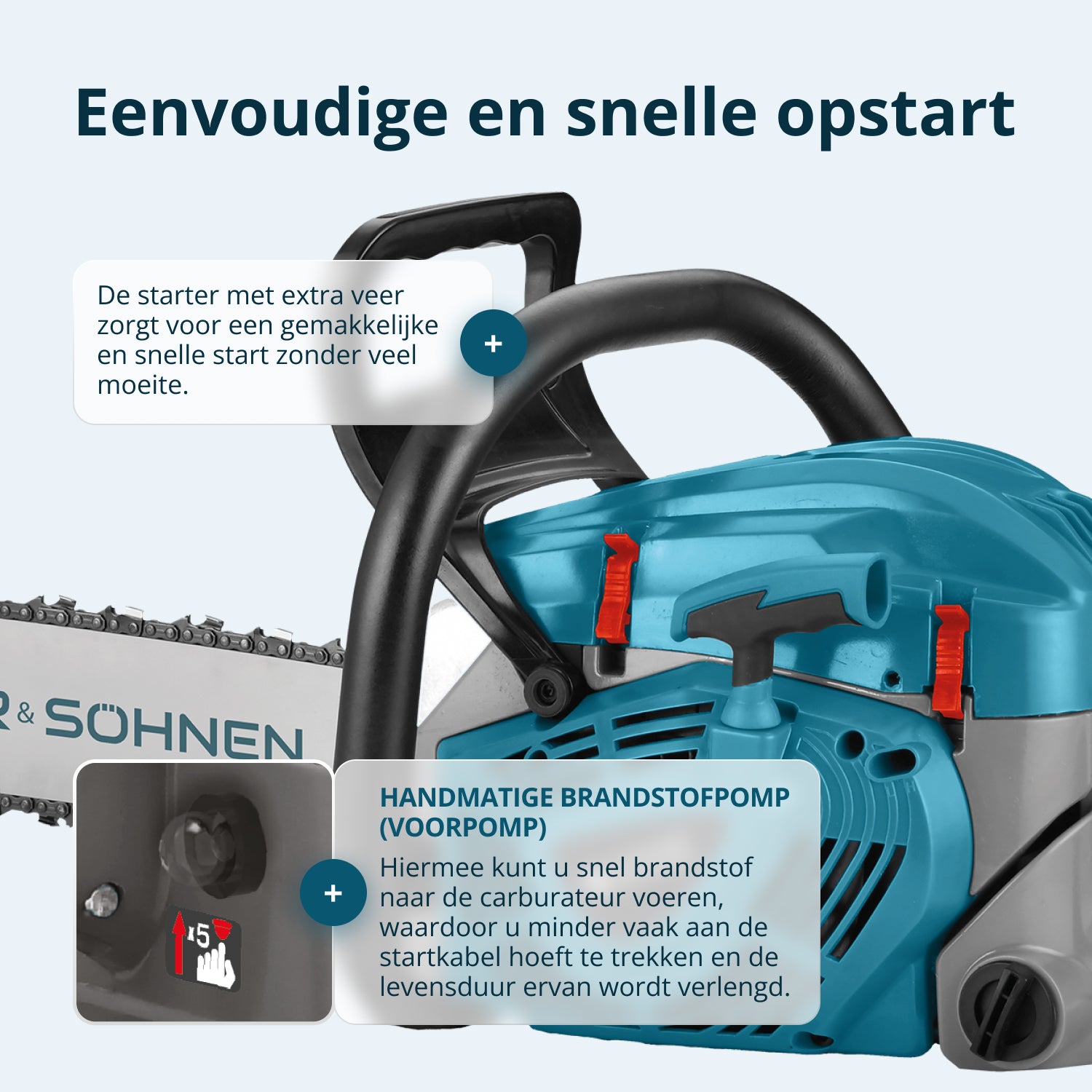 Benzines láncfűrész KS CS40G-20