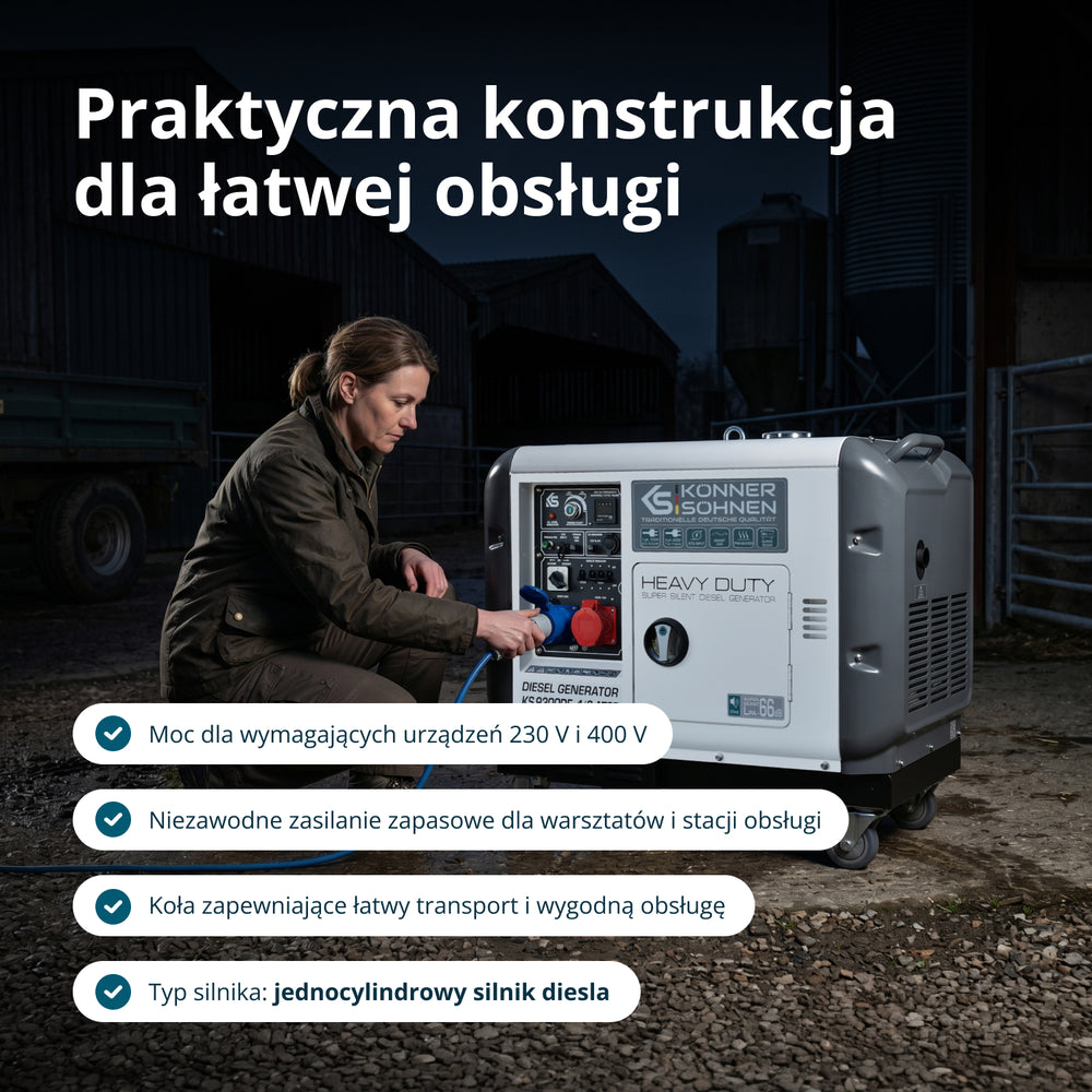 Generator diesla „Könner & Söhnen” KS 9300DE-1/3 ATSR (EURO V)
