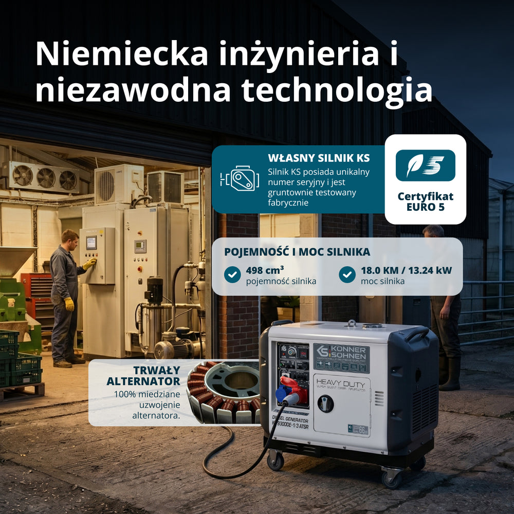 Generator diesla „Könner & Söhnen” KS 9300DE-1/3 ATSR (EURO V)