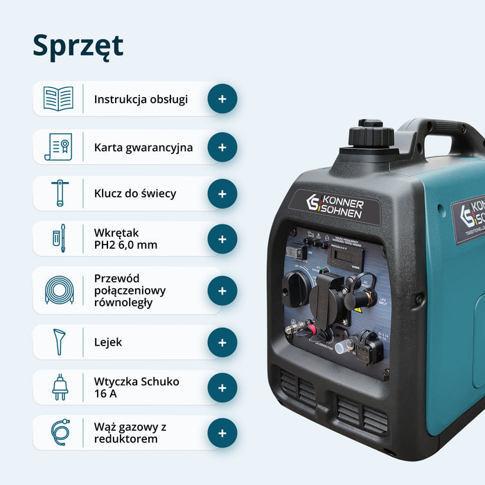 Inwerterowy generator LPG/benzyna KS 3100iG S