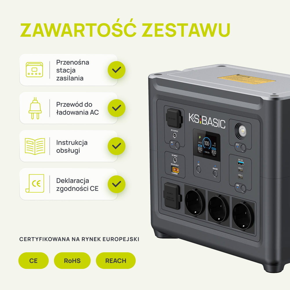 Przenośna stacja zasilania KSB 800PS