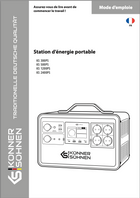 Station d'alimentation portable KS 300PS, KS 500PS, KS 1200PS, KS 2400PS