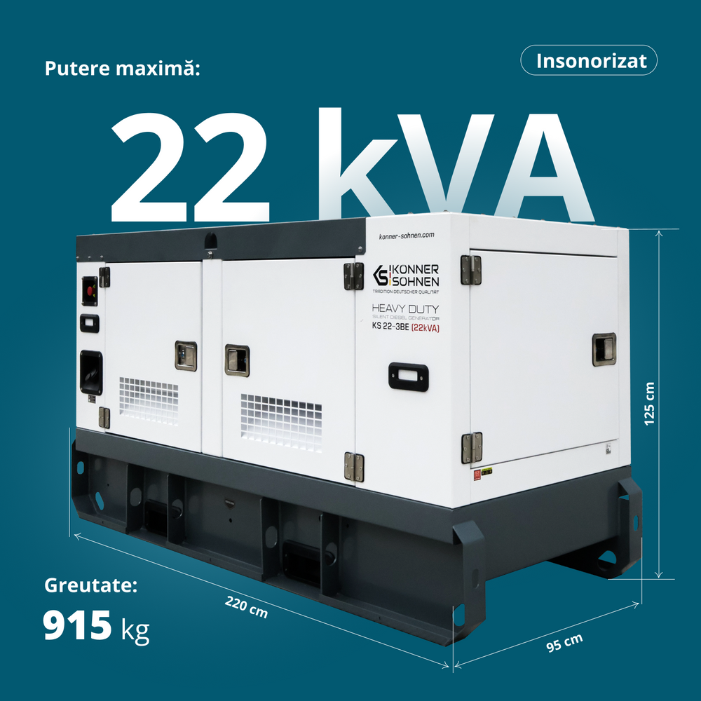 Centrală electrică diesel trifazată KS 22-3BE 