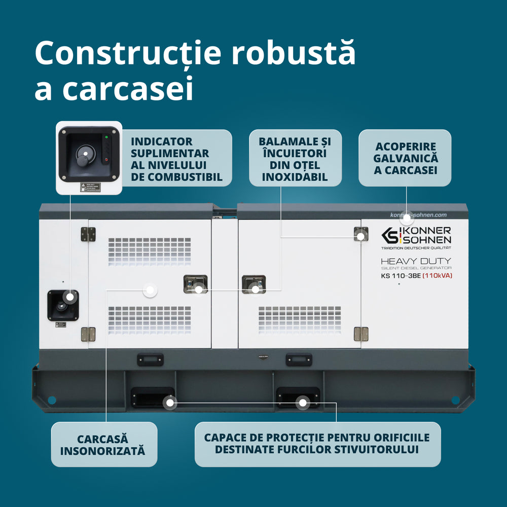 Centrală electrică diesel trifazată KS 110-3BE 