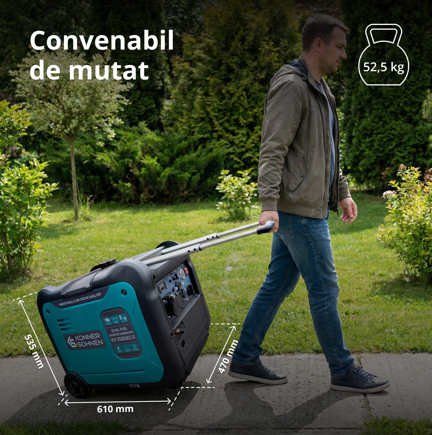 Generator cu inverter pe GPL/benzină KS 5500iEG S