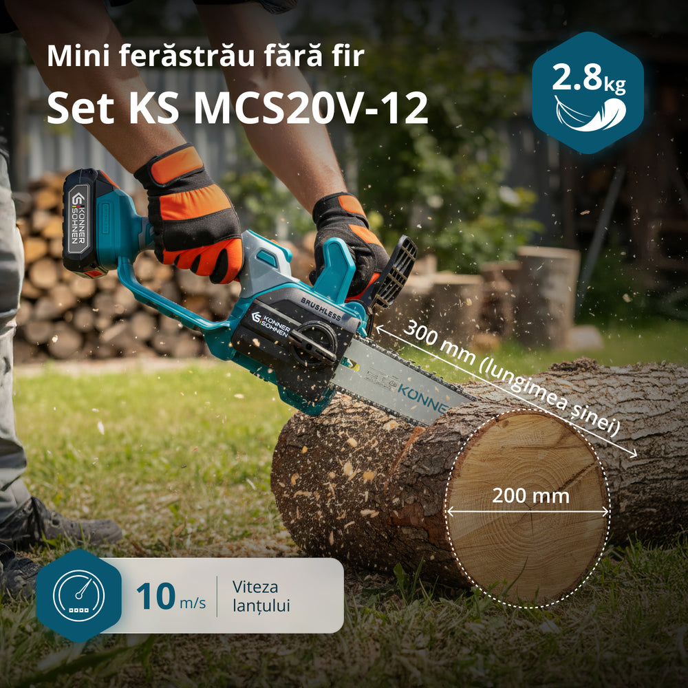 Fierăstrău cu acumulator KS MCS20V-12 SET