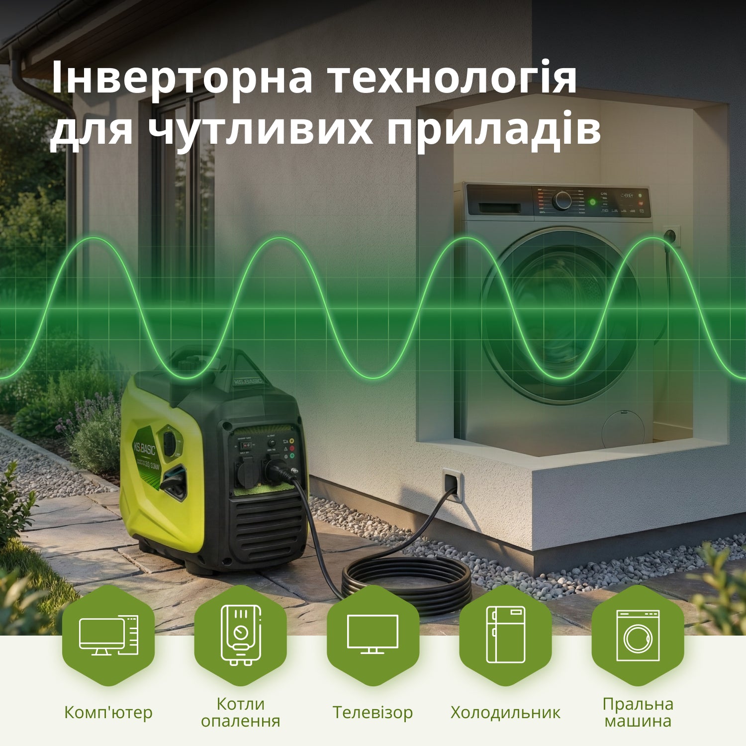 Інверторний бензиновий генератор KSB 33i S