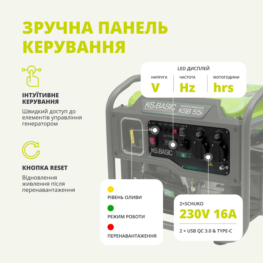 Інверторний генератор KSB 55i
