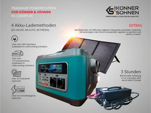 Stazione di alimentazione portatile KS 2200PS-FC