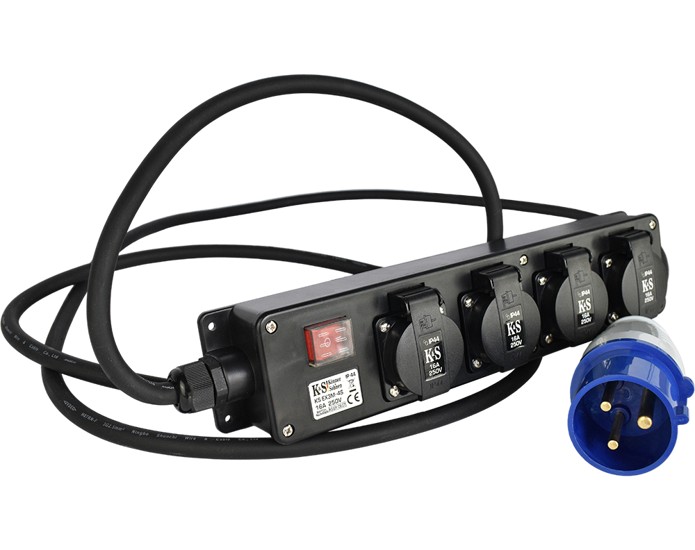 Prelungitor industrial cu prize multiple KS EX3M-4S