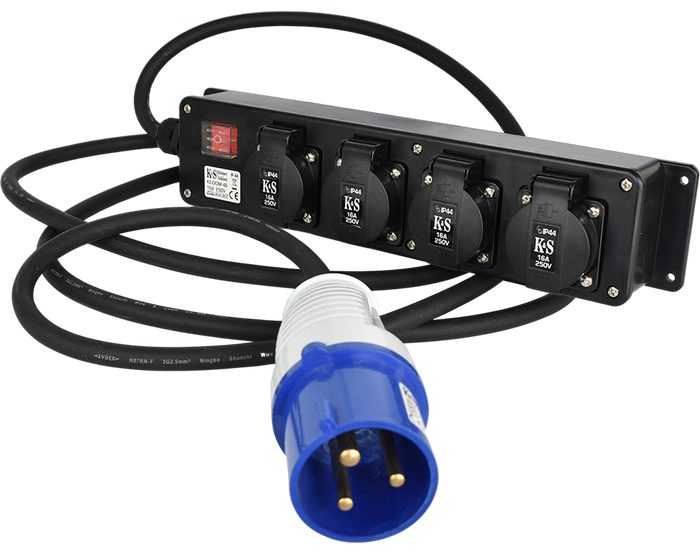 Prelungitor industrial cu prize multiple KS EX3M-4S