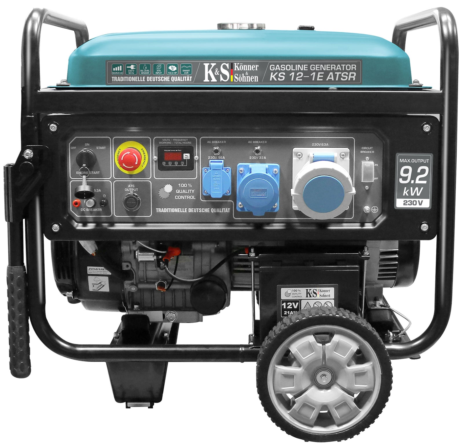 Benzinegenerator "Könner & Söhnen" KS 12-1E ATSR