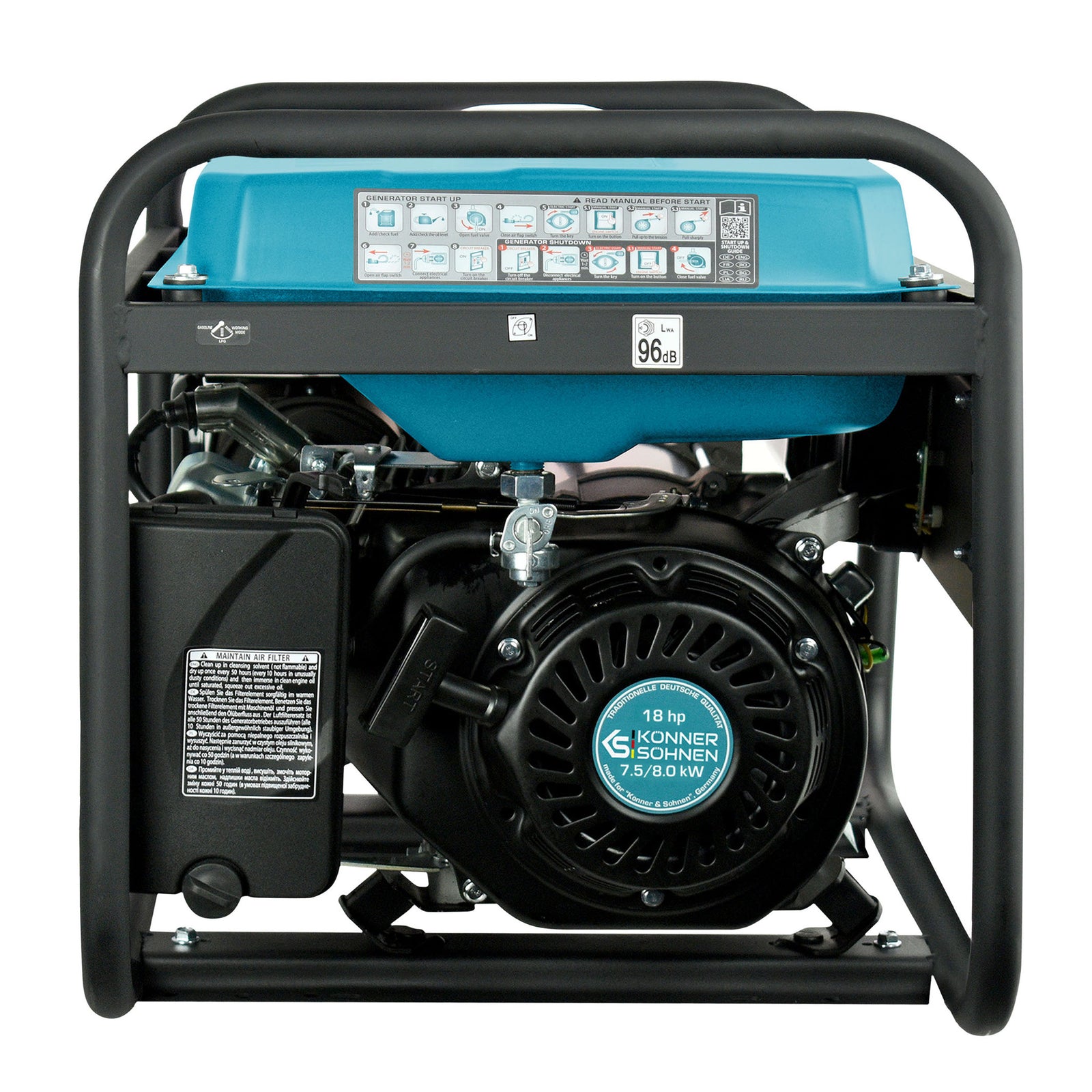 Benzin-Generator "Könner & Söhnen" KS 10000E 1/3