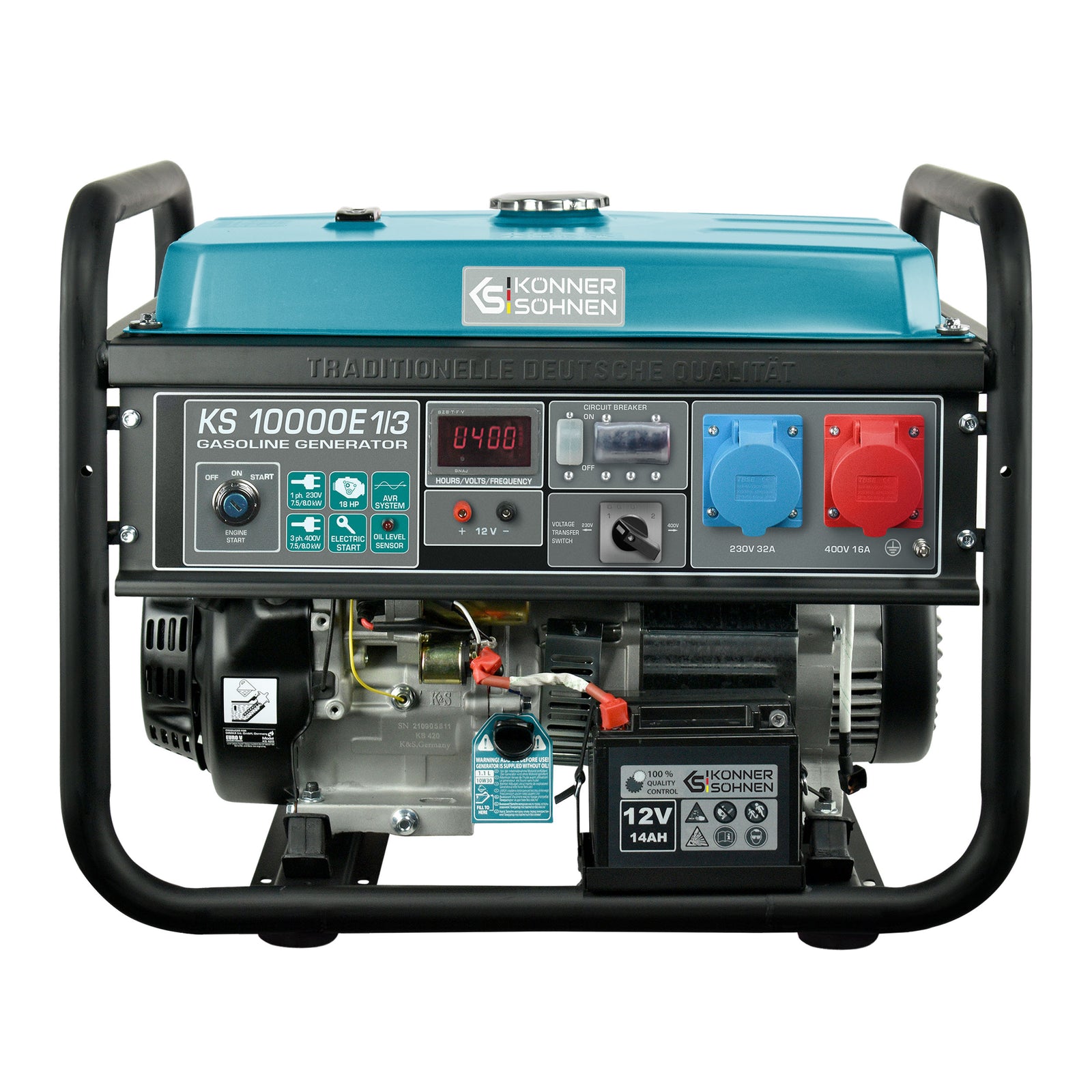 Benzin-Generator "Könner & Söhnen" KS 10000E 1/3
