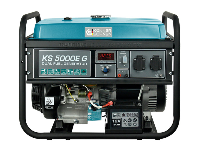 Groupe électrogène à essence/gaz "Könner & Söhnen" KS 5000E G