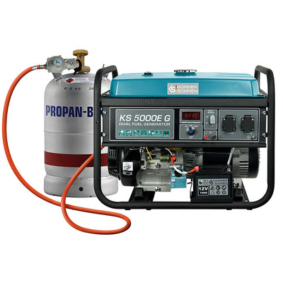 Generador híbrido de gasolina y gas "Könner & Söhnen" KS 5000E G