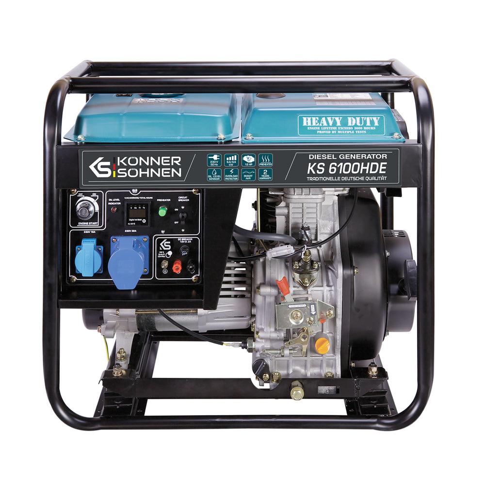 Gerador a diesel "Könner & Söhnen" KS 6100HDE (EURO V)